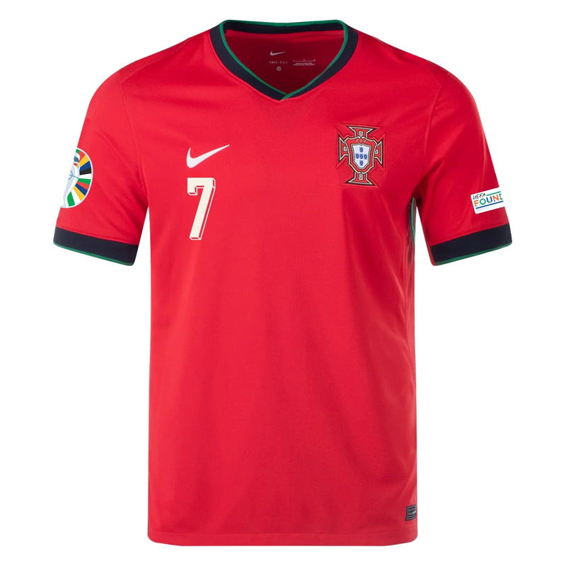 Portugal 24/25 Home Jersey W/Ronaldo