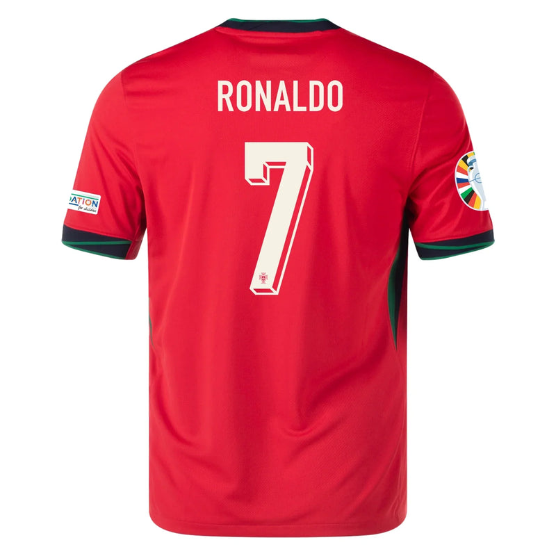 Portugal 24/25 Home Jersey W/Ronaldo